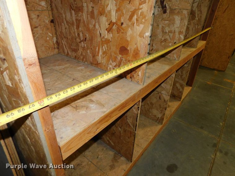 image for item GQ9963 (7) shop built wood storage bins