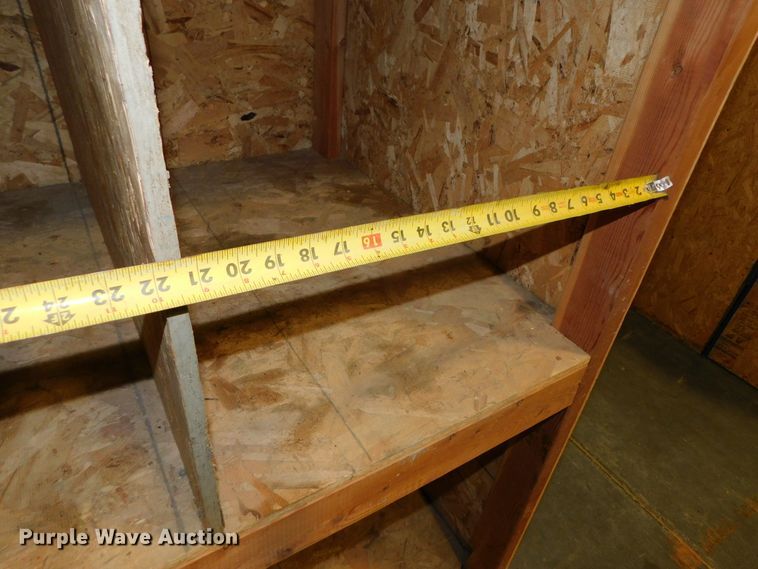 image for item GQ9963 (7) shop built wood storage bins