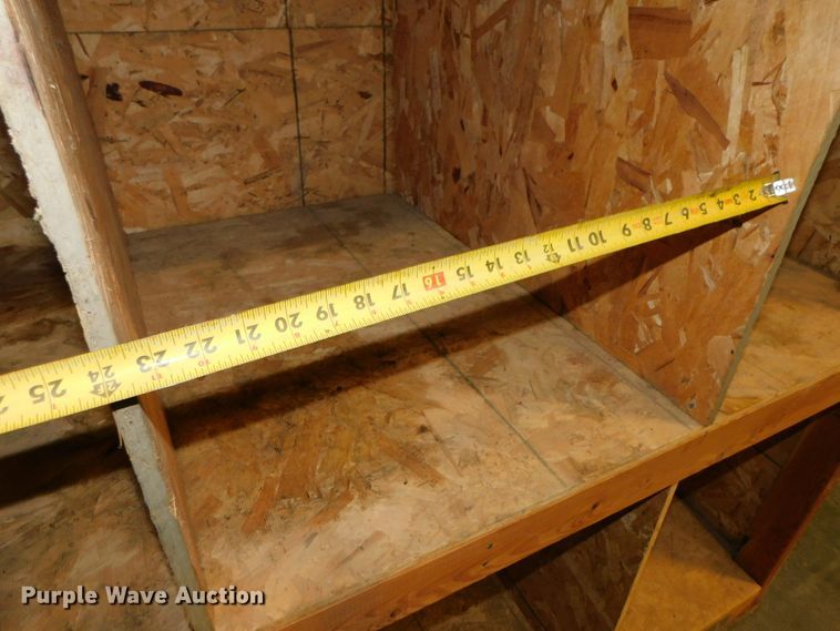 image for item GQ9963 (7) shop built wood storage bins