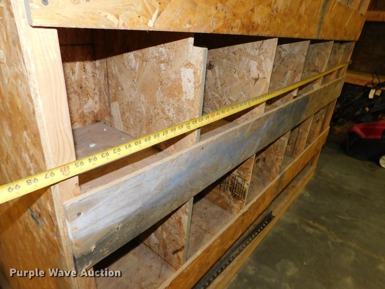 image for item GQ9963 (7) shop built wood storage bins