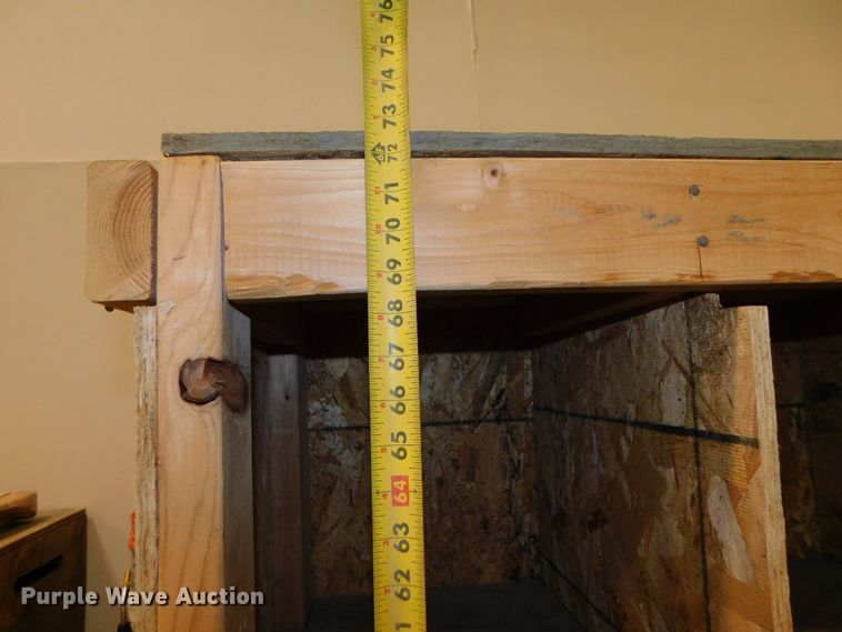 image for item GQ9963 (7) shop built wood storage bins