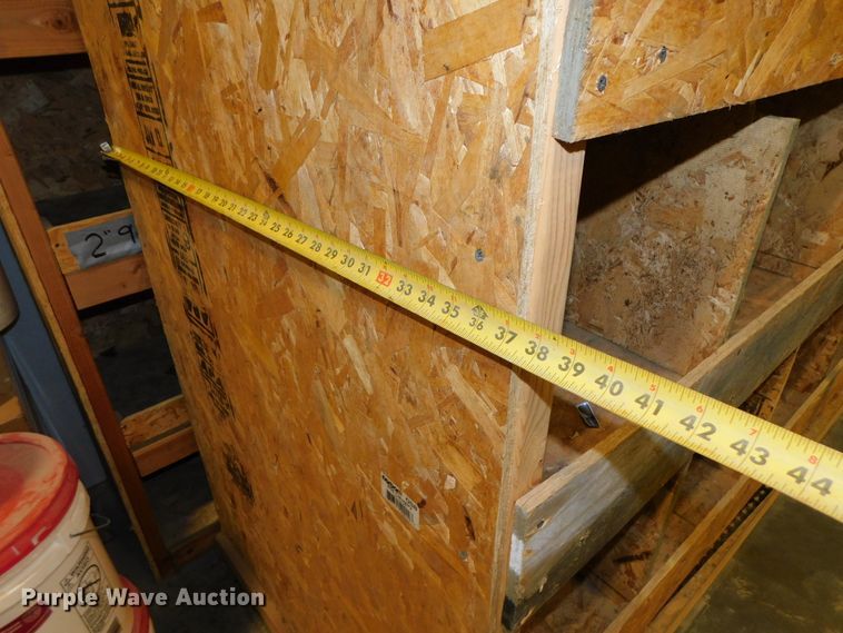 image for item GQ9963 (7) shop built wood storage bins