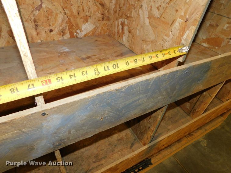 image for item GQ9963 (7) shop built wood storage bins