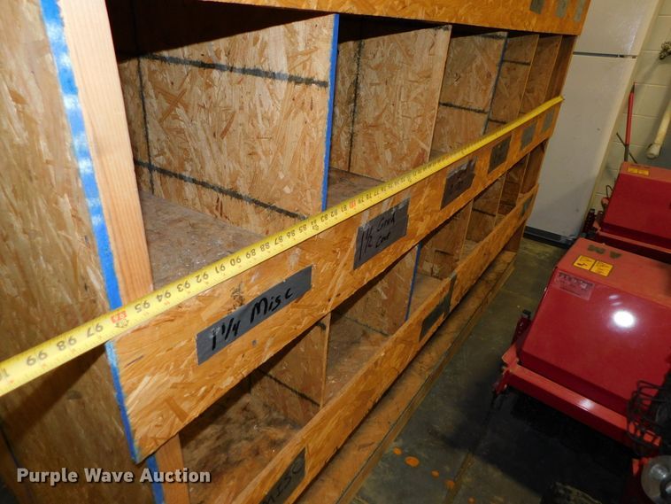 image for item GQ9963 (7) shop built wood storage bins