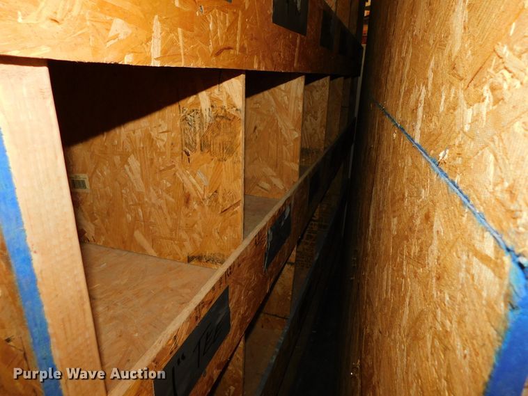 image for item GQ9963 (7) shop built wood storage bins