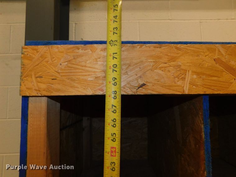 image for item GQ9963 (7) shop built wood storage bins