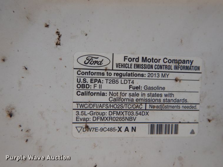 image for item GT9642 2013 Ford F150 XLT  SuperCab pickup truck