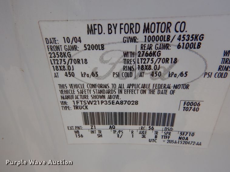 image for item GT9663 2005 Ford F250 Super Duty King Ranch Lariat  Crew Cab pickup truck