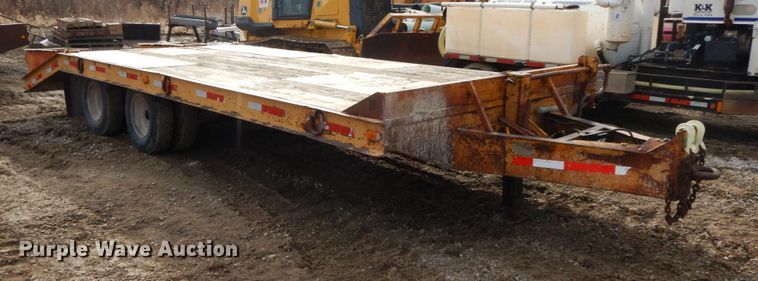 image for item DF6492 1986 Belshe T8 equipment trailer