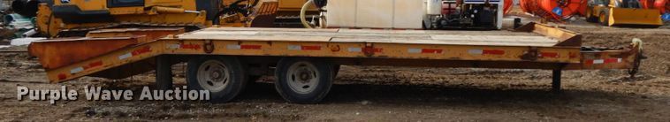 image for item DF6492 1986 Belshe T8 equipment trailer