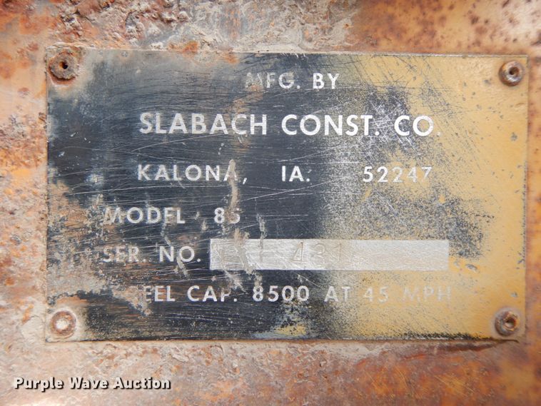 image for item DF6494 1988 Wheeler Reeler reel trailer