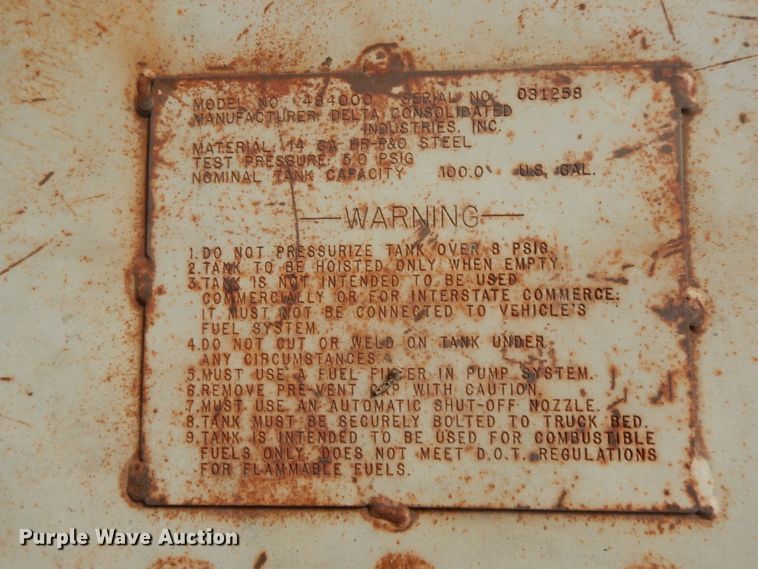 image for item DF6496 Delta 484000 fuel tank