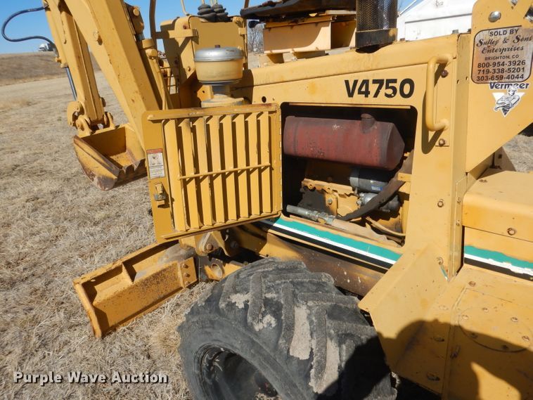 image for item DG4676 1995 Vermeer V4750  trencher