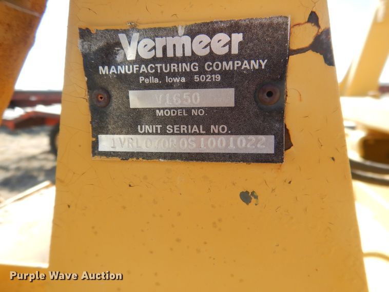 image for item DG4676 1995 Vermeer V4750  trencher