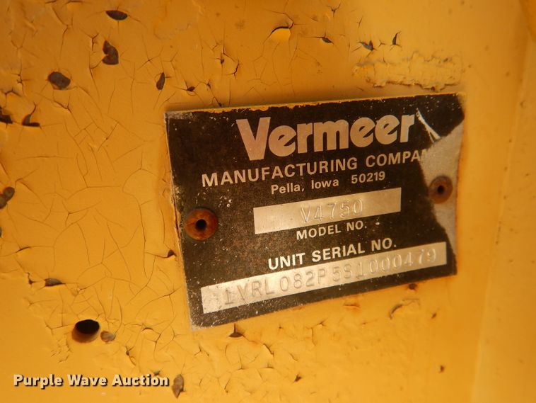 image for item DG4676 1995 Vermeer V4750  trencher