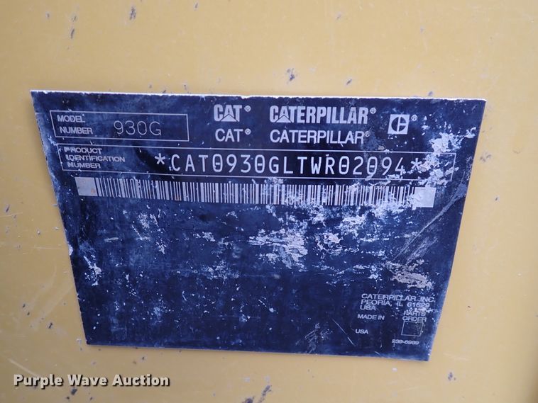 image for item DJ0198 2006 Caterpillar 930G  wheel loader