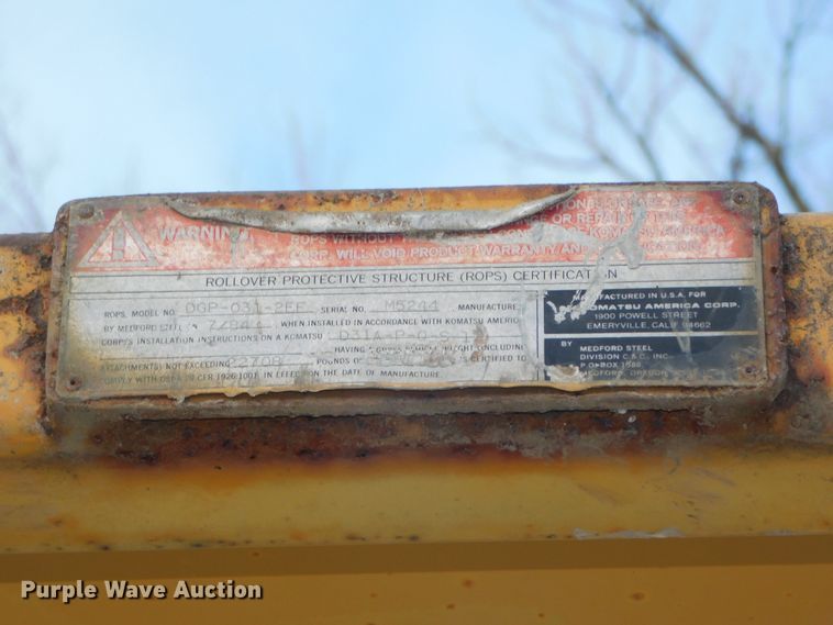 image for item DJ5944 1984 Komatsu D31P-17  dozer