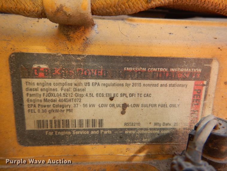 image for item DJ8709 2015 John Deere 210LEP  landscape tractor