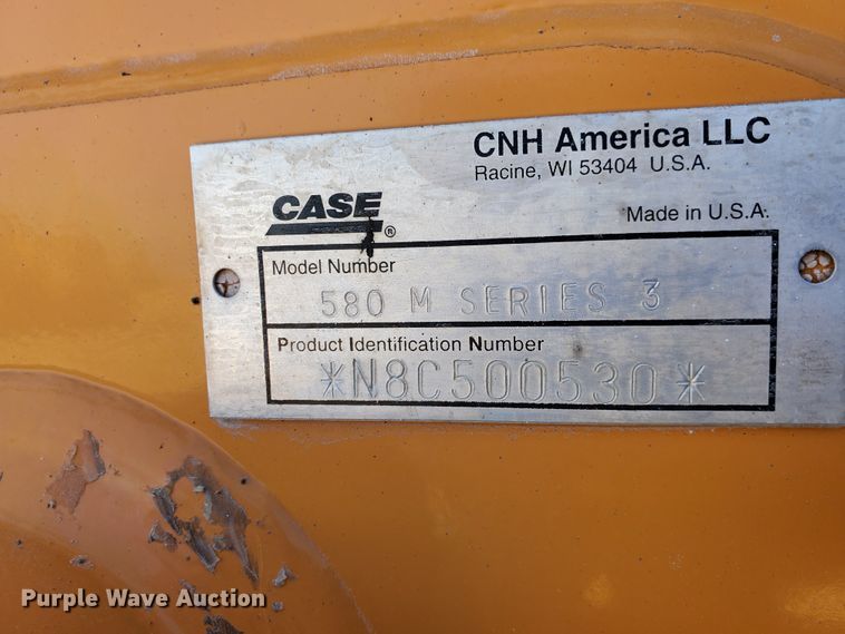 image for item DJ8835 Case 580M Series 3  backhoe