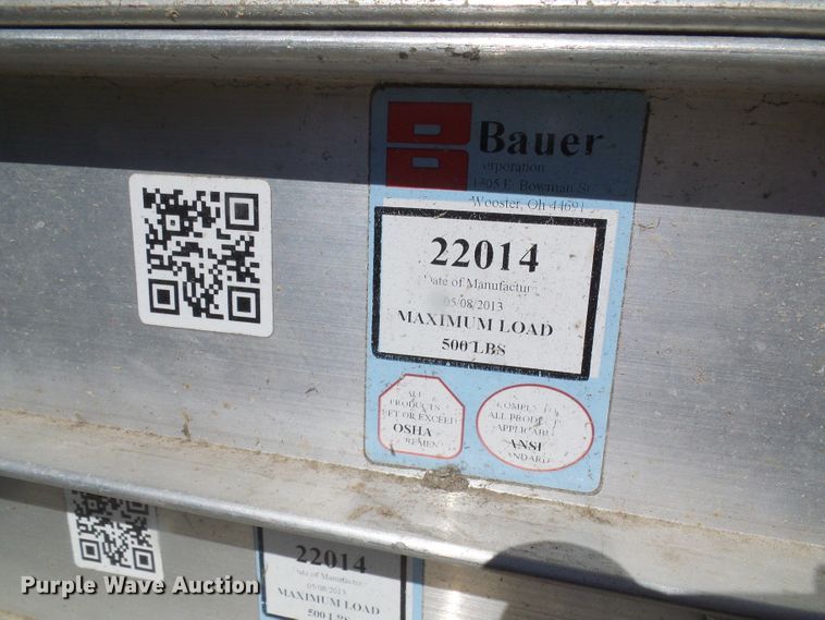image for item DL0831 (26) Bauer 22014 aluminum planks