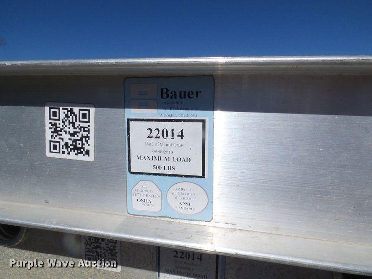 image for item DL0831 (26) Bauer 22014 aluminum planks