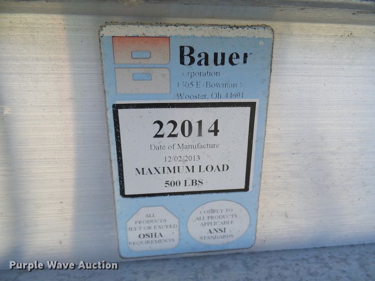 image for item DL0831 (26) Bauer 22014 aluminum planks