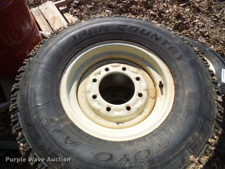 image for item DL0889 (4) Goodyear 265/75R16 tires and skid steer wheels