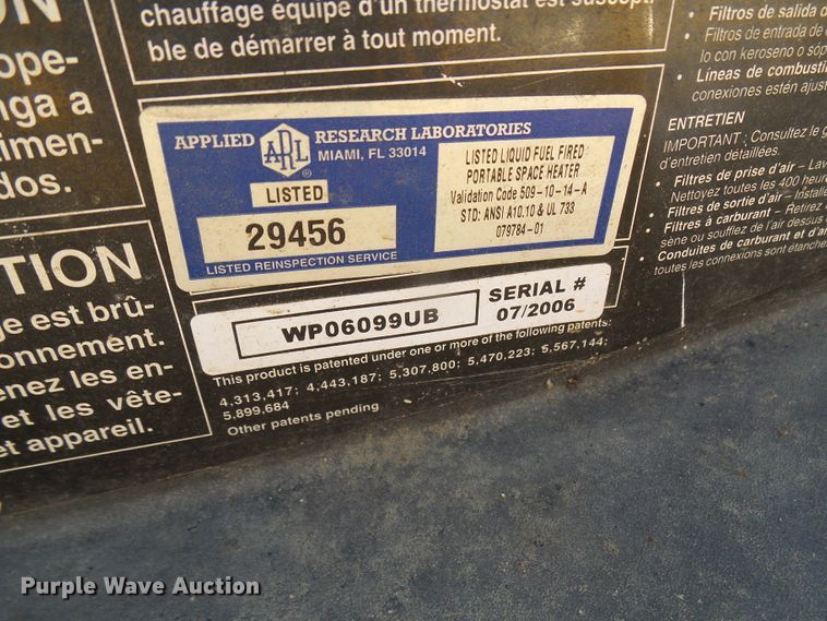 image for item DL0890 (2) Master 170 heaters