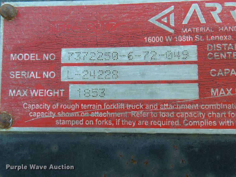 image for item DL0895 Arrow 7372250-6-72-049 forks