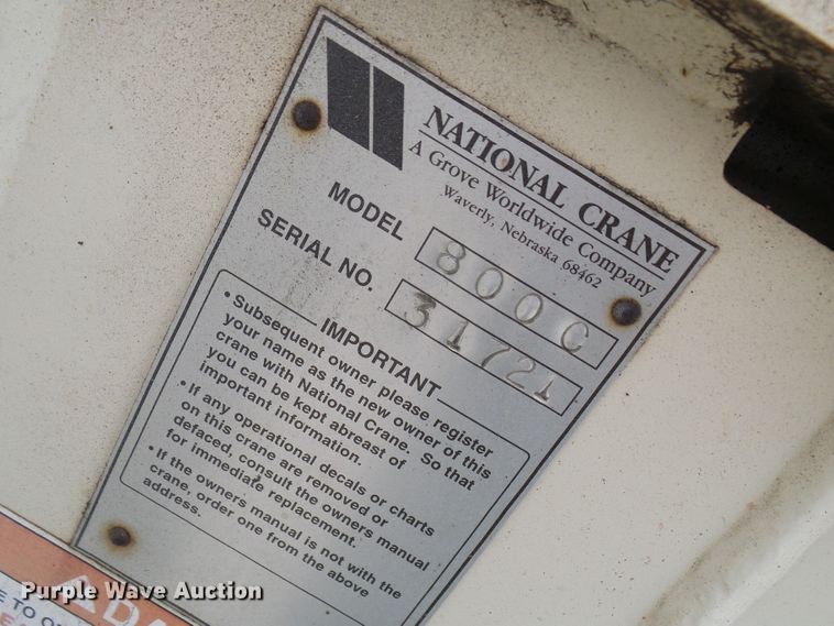 image for item DL0900 1992 Mack DM690S  crane truck