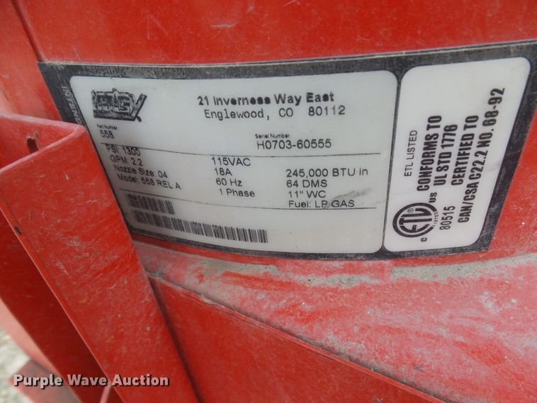 image for item DL0905 Hotsy 558  pressure washer