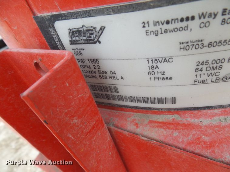 image for item DL0905 Hotsy 558  pressure washer