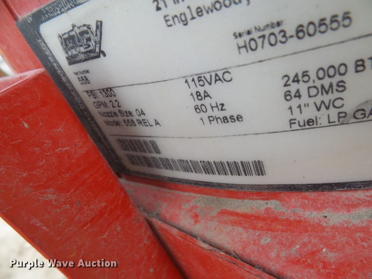 image for item DL0905 Hotsy 558  pressure washer