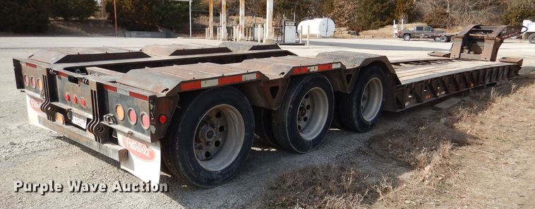 image for item DL4756 1999 Trail King TK110HDG-523 lowboy equipment trailer