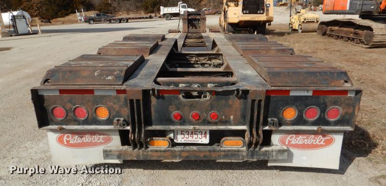 image for item DL4756 1999 Trail King TK110HDG-523 lowboy equipment trailer