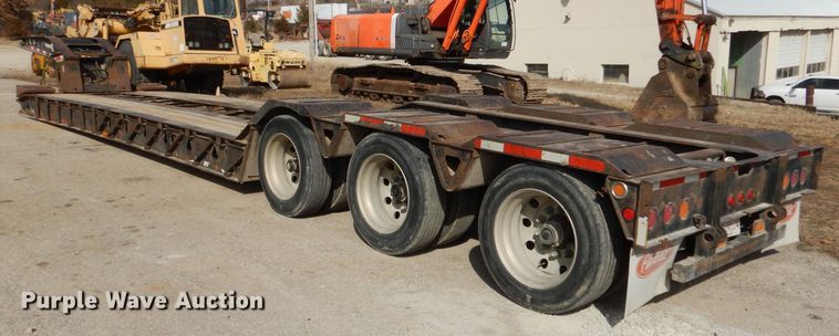 image for item DL4756 1999 Trail King TK110HDG-523 lowboy equipment trailer