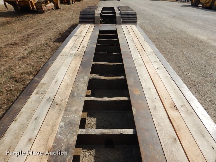 image for item DL4756 1999 Trail King TK110HDG-523 lowboy equipment trailer