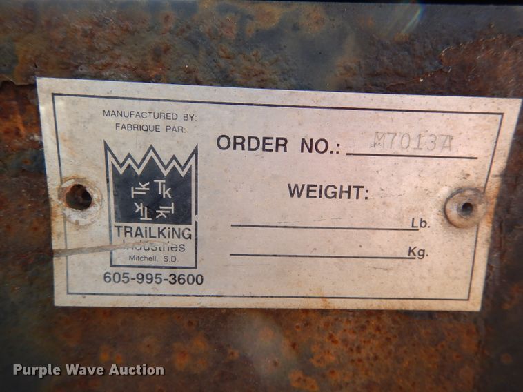 image for item DL4756 1999 Trail King TK110HDG-523 lowboy equipment trailer