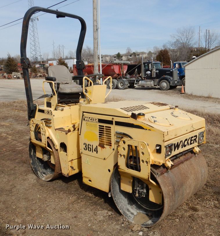 image for item DL4758 2000 Wacker RD25  double drum vibratory roller