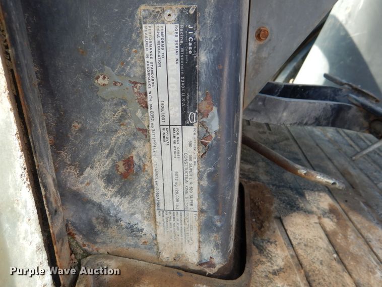 image for item DL4761 1995 Case 580 Super L  backhoe