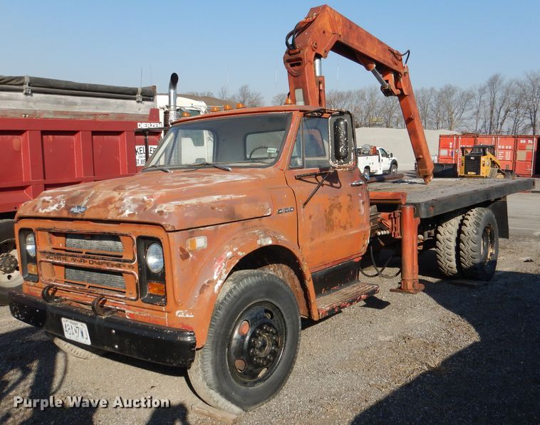 image for item DL4764 1972 Chevrolet C50  crane truck