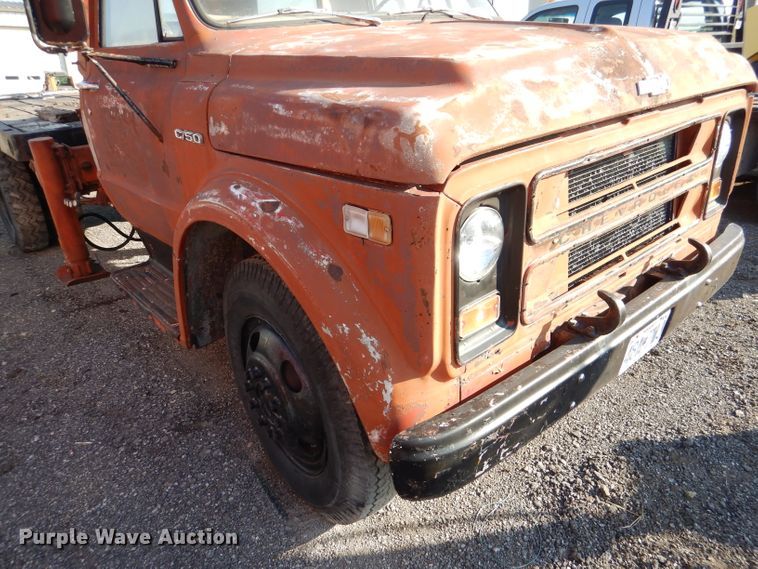 image for item DL4764 1972 Chevrolet C50  crane truck