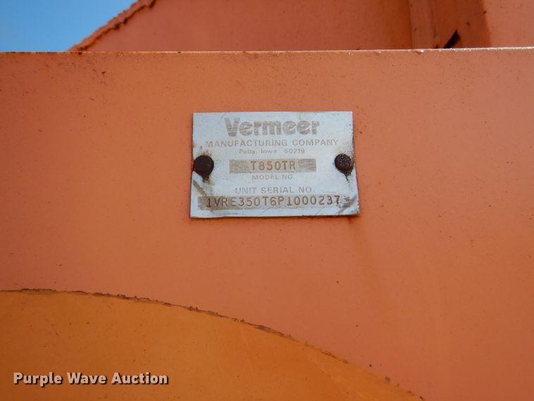 image for item DL4795 1993 Vermeer T850  trencher