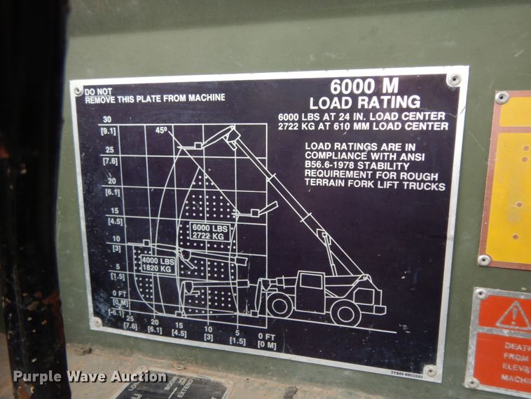 image for item DM2832 1991 SkyTrak 6000M  telehandler