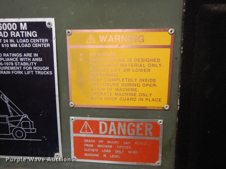 image for item DM2832 1991 SkyTrak 6000M  telehandler