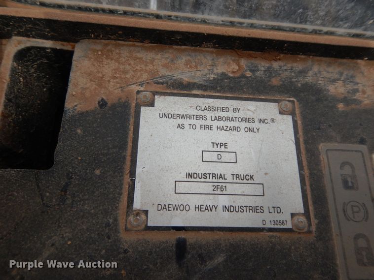 image for item DM2834 2004 Daewoo D60A-2  forklift