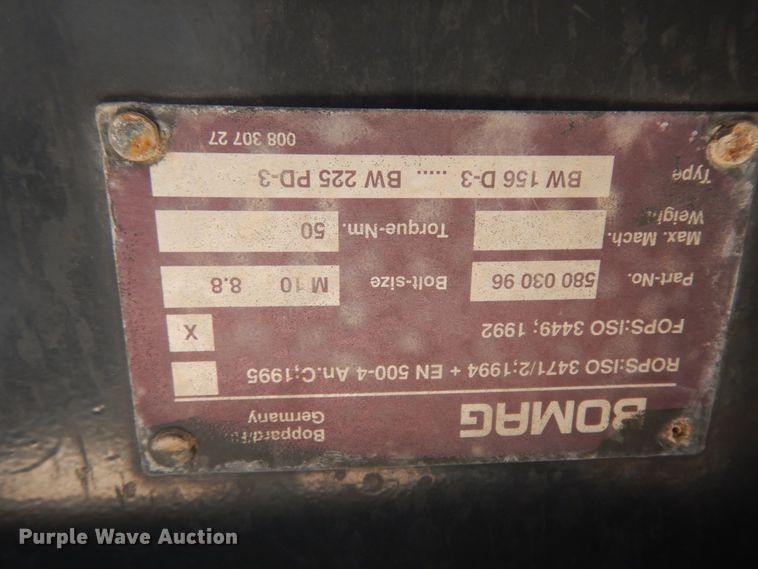 image for item DM2841 1998 Bomag BW156PDH-3  single drum vibratory roller