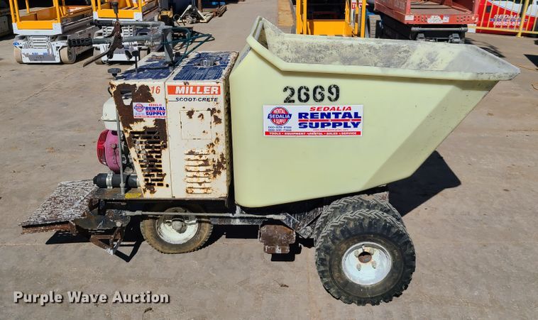 image for item DN6176 Miller MB16 Scoot-Crete power buggy