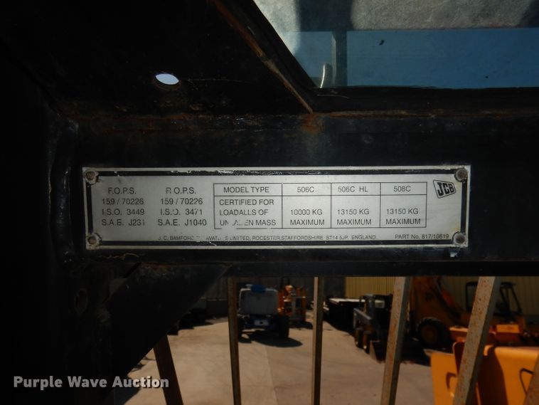 image for item HD9723 2004 JCB 506CHL  telehandler