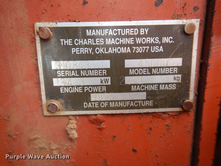 image for item HL9719 1995 Ditch Witch 4500  trencher